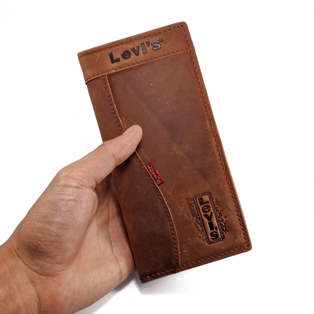 Dompet Pria Levis Bahan Kulit Asli Dijamin Mantap