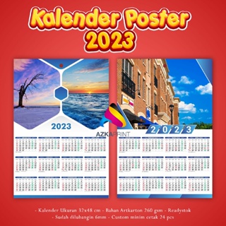 Cetak KALENDER TEMA FORMAL - kalender poster - kalender dinding - kalender 2023 custom