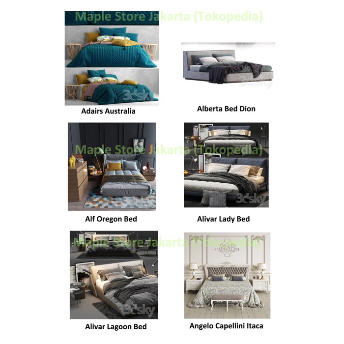 

3DSKY PRO (BED) BUKAN EVERMOTION ARCHMODELS ARCHINTERIORS EXTERIORS