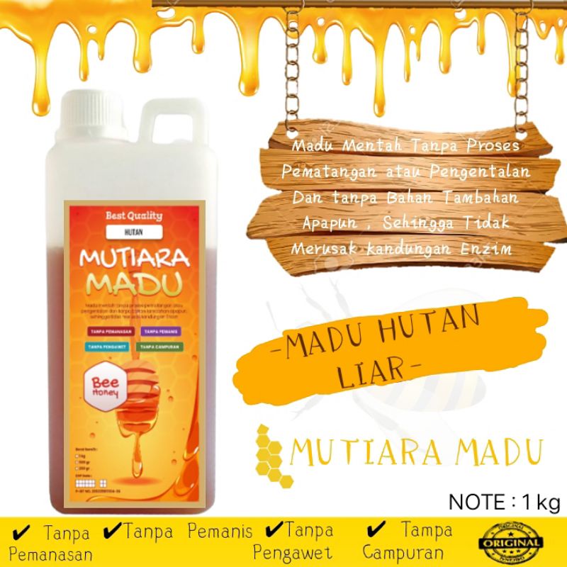 

MADU MURNI/MENTAH HUTAN 1KG | RAW HONEY