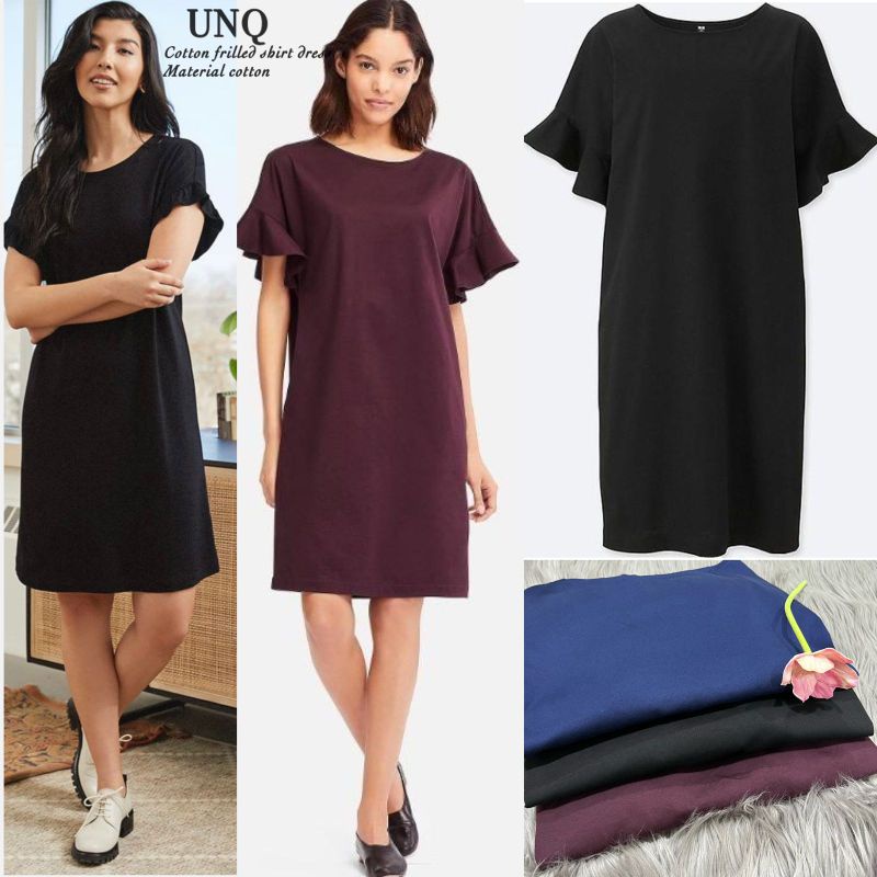 Unq cotton pocket simple dresss