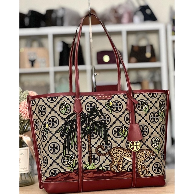 TB T monogram perry jacquard embroidered