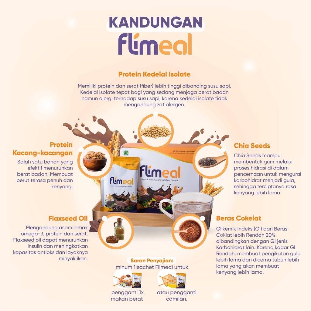 FLIMEAL Makanan Diet Rendah Kalori / Meal Replacement By Flimty