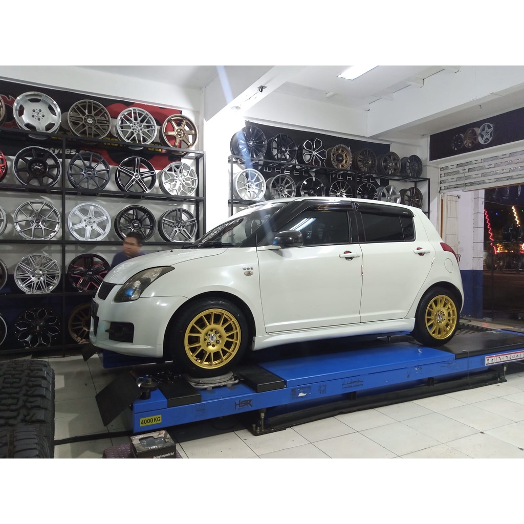 velg mobil suzuki swift ring 16 hsr fe02 16x7 warna gold