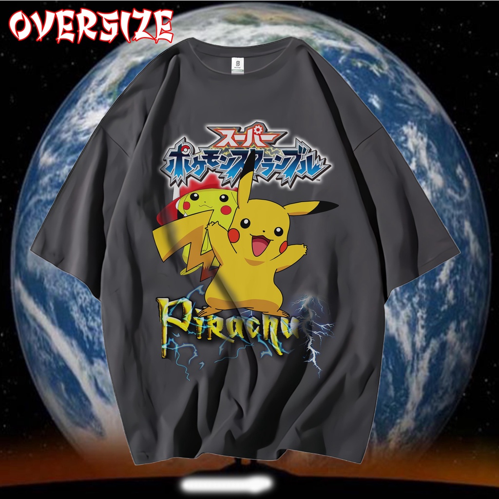 PIKACHU KAOS ANIME OVERSIZE VINTAGE TEE