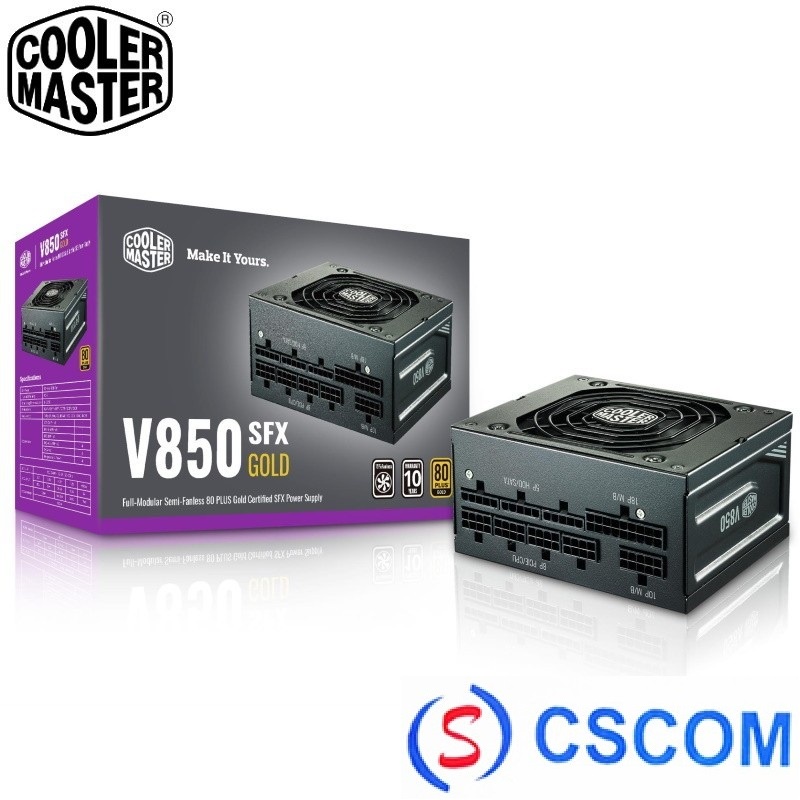 PSU SFX Cooler Master V850 Gold 850W Modular 80+ Gold with ATX Bracket