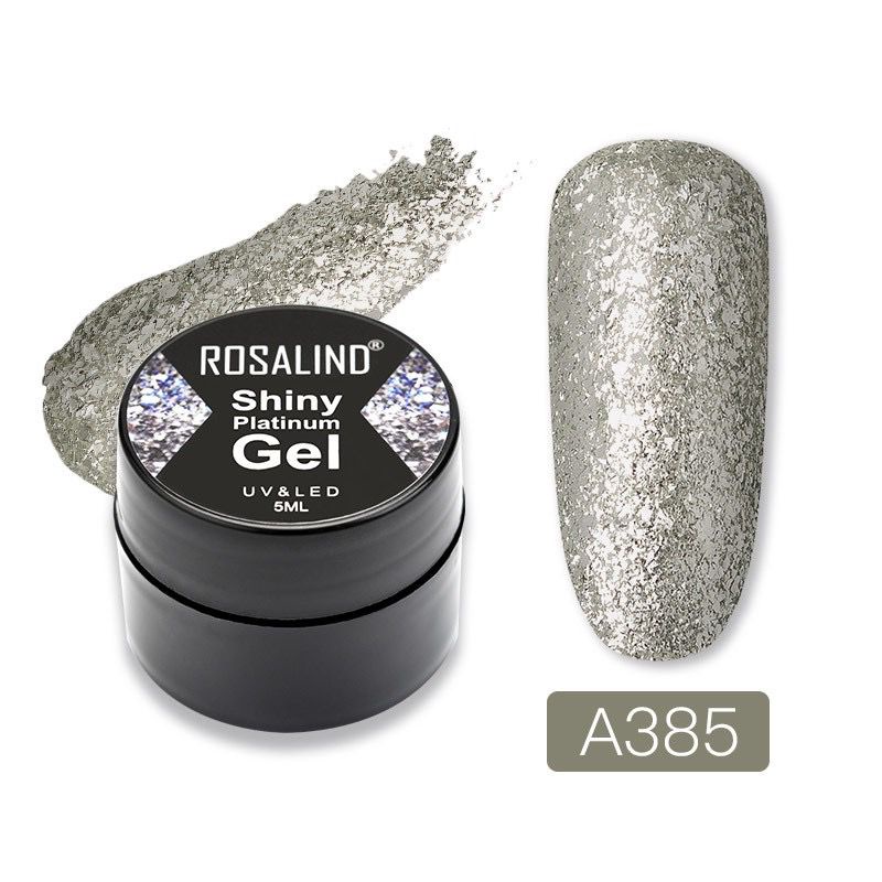 Rosalind SHINY PLATINUM GEL SERIES Gel Nail Polish UV LED / Kutek / Cat Kuku best seller buat kuku cantik