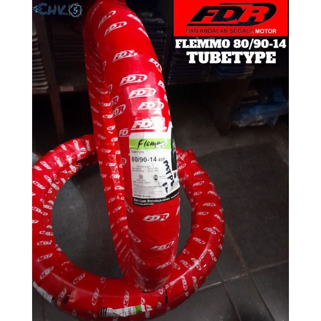 FDR FLEMMO 80/90-14 TUBETYPE ,BAN LUAR SEPEDA MOTOR UNTUK BERBAGAI JENIS MOTOR MATIC VELG RING14