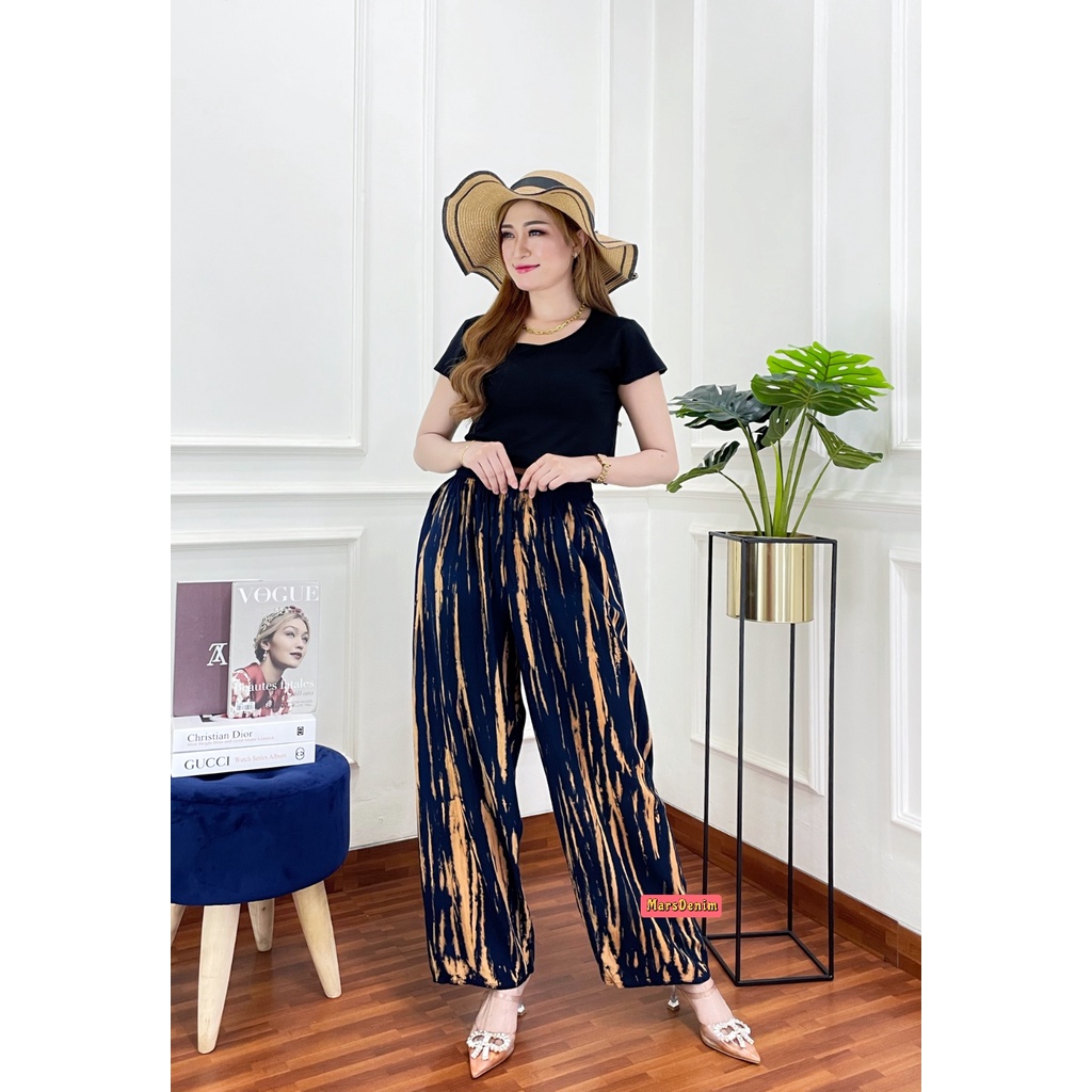 CELANA TIE DYE WANITA PANJANG BAHAN RAYON ADEM DAN NYAMAN