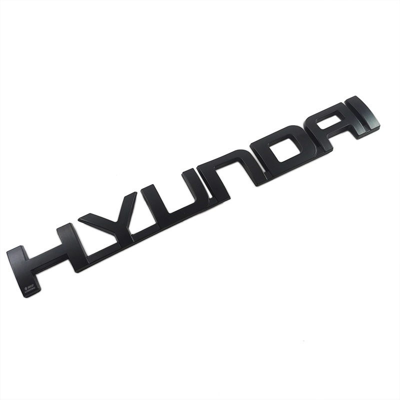 1pc Stiker Emblem Logo HYUNDAI Bahan ABS Krom Untuk Bagasi Belakang Mobil HYUNDAI