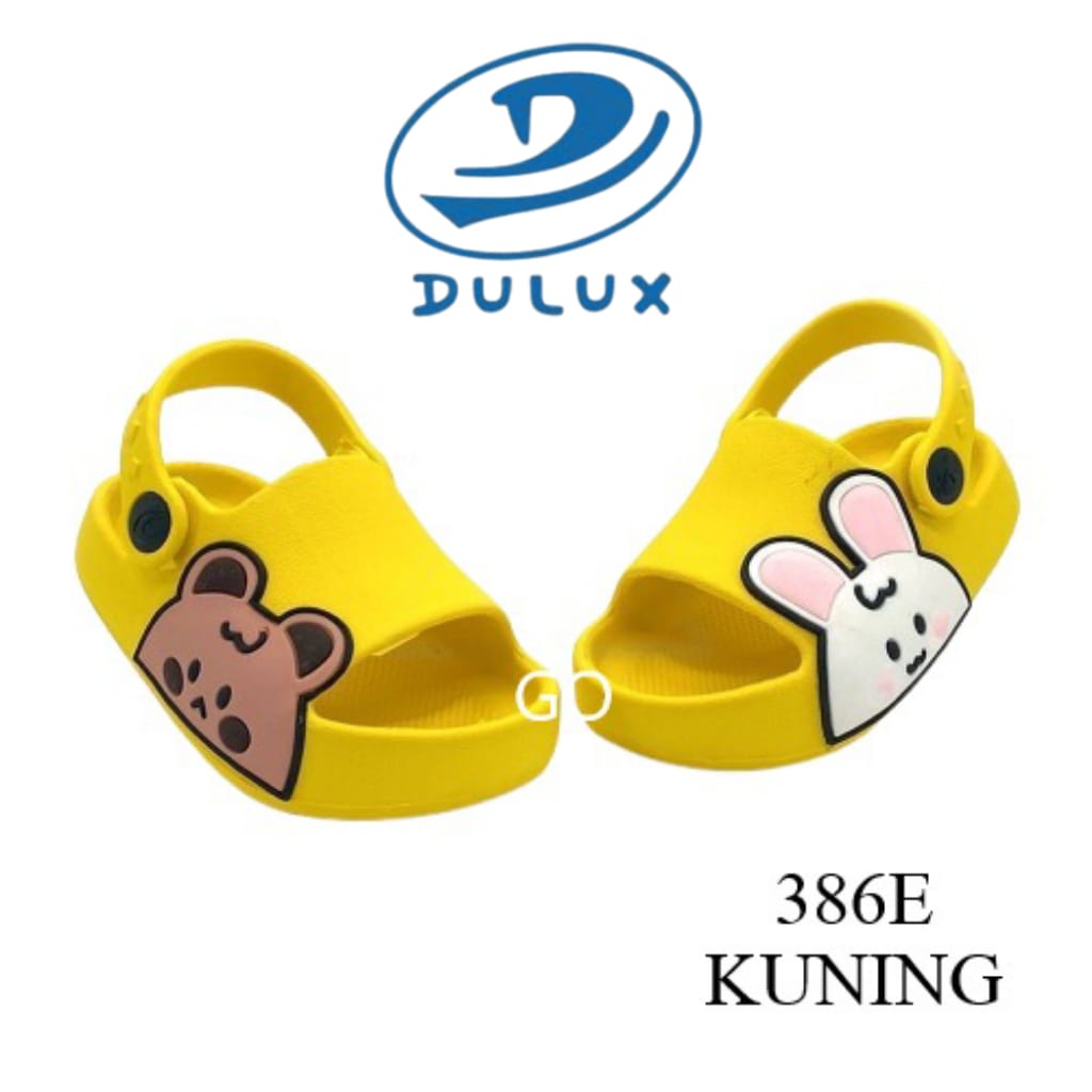 gos DULUX 386E Sandal Anak Perempuan Baim Sandal Anak Selop Tali Belakang Sandal Karet Terbaru
