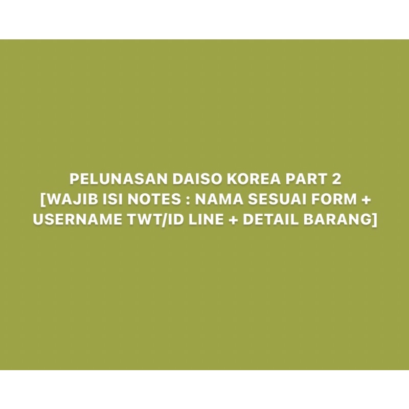 

BACA DESC DAN ISI NOTES! DAIS0 2