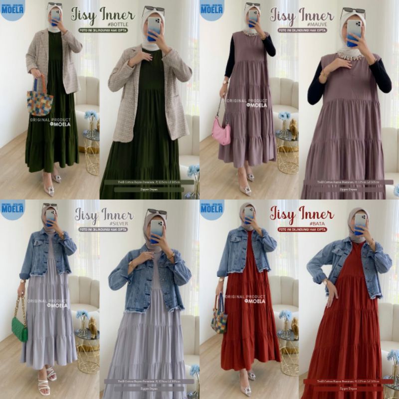 Rifi, Havy, Cheva, Jisy Inner Midi Original By Moela Berlabel [100% Original]