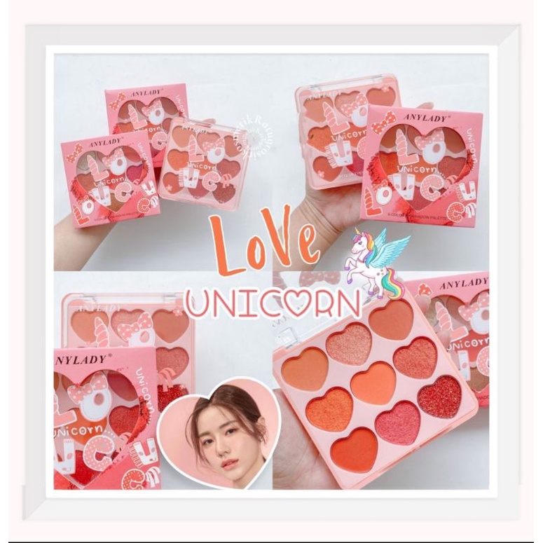 PROMO!!!EYESHADOW PALETTE UNICORN MAGIC ANYLADY NO.817/LOVE UNICORN NO.816