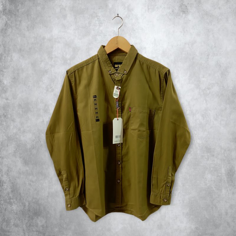 Kemeja Polos Panjang Pria Kasual Original Oi'See