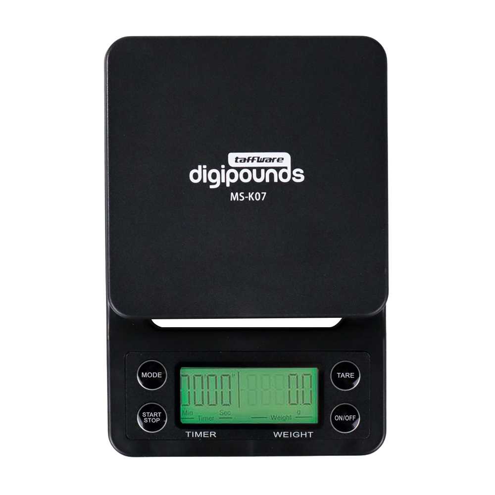 Taffware Digipounds Timbangan Dapur Mini Timer 5kg Akurasi 0.1g MS-K07