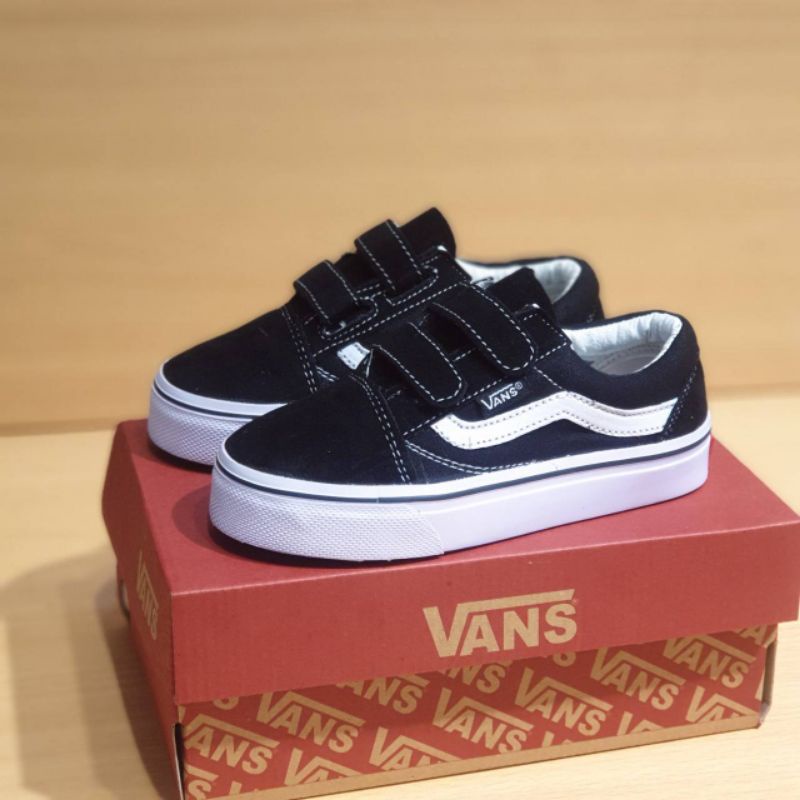 SEPATU VANS ANAK SEKOLAH HITAM PUTIH SEPATU ANAK LAKI LAKI PEREMPUAN PREMIUM HIGH QUALITY SEPATU SEKOLAH ANAK ANAK