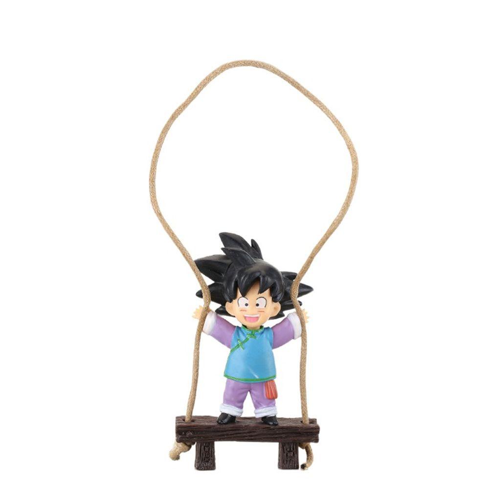 Augustina Karakter Model Aksesoris Interior Spion Torankusu Kartun Hewan Hiasan Gantung Mobil Son Goku Swing Ornaments