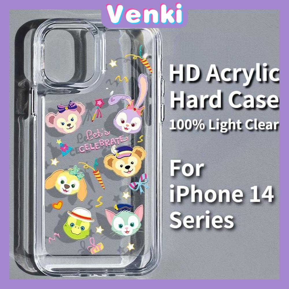 iPhone Case HD Acrylic Hard Case High Clear Metal Button Protection Camera Shockproof Little Animals Compatible For iPhone 14 Pro Max 14 Plus 13 Pro Max 12 Pro Max 11 XR 7Plus