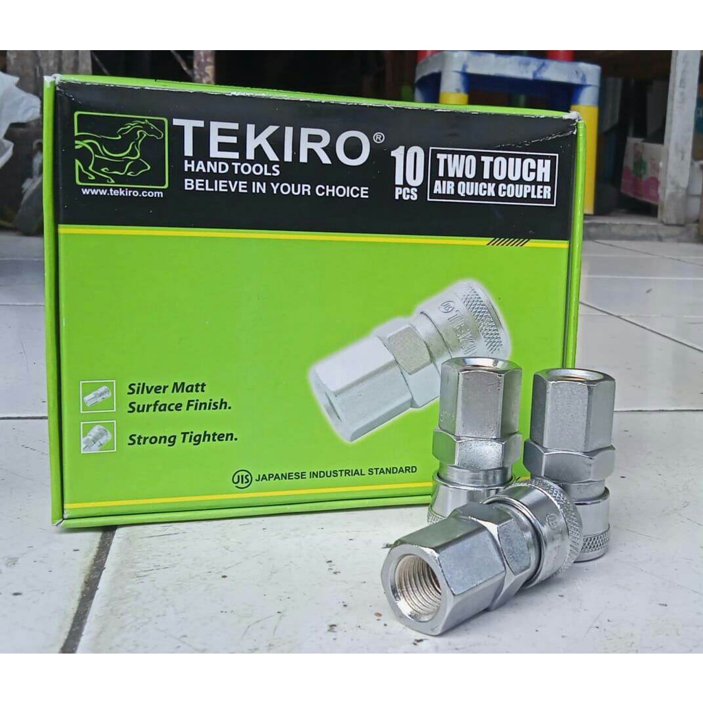 TEKIRO QUICK COUPLER ANGIN SF 20 TWO TOUCH / NEPEL SAMBUNGAN KOMPRESOR SELANG ANGIN SF20
