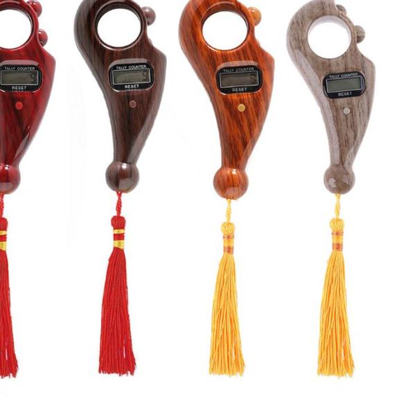 Tasbih Digital Kayu / Tasbih Tally Counter Premium Original - Coklat Tua 34