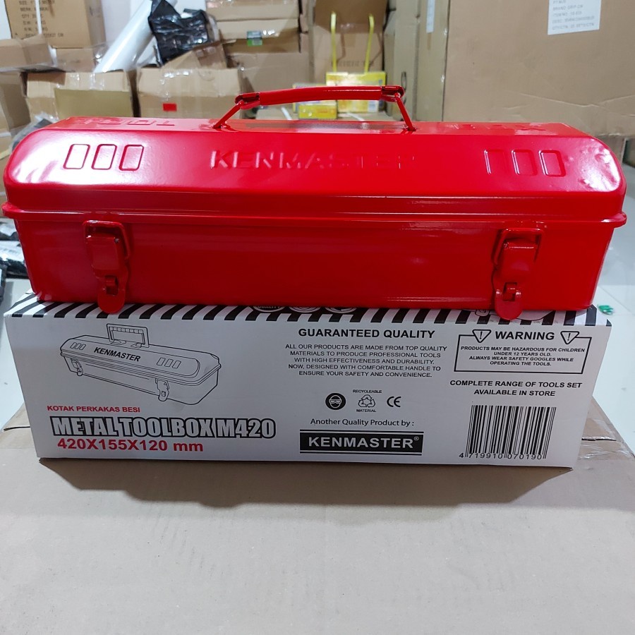 TOOL BOX BESI 1 SUSUN KENMASTER M420 TOOLBOX METAL KOTAK PERKAKAS