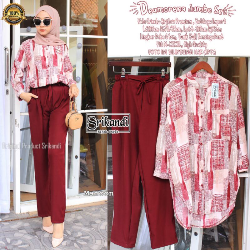 Deamorena setelan jumbo by srikandi