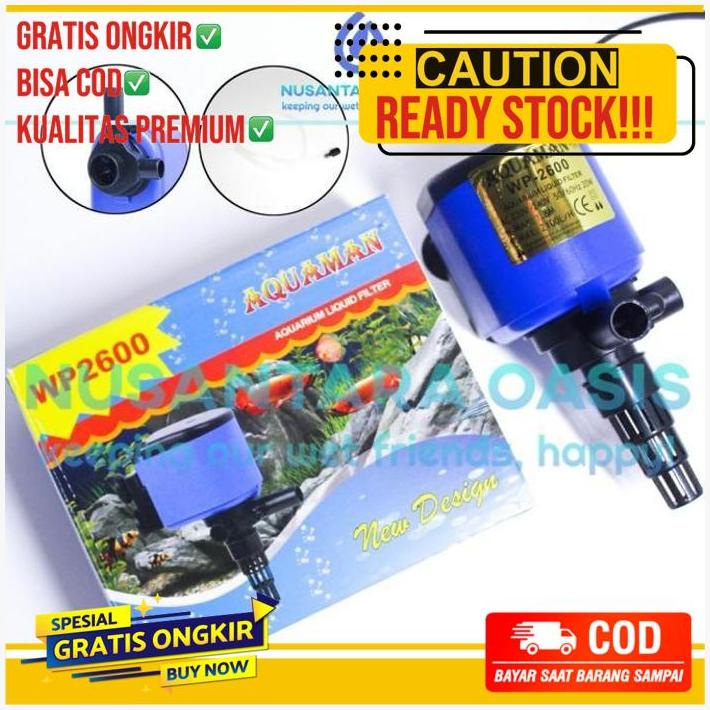 Pompa Celup Aquaman Wp 2600 Wp-2600 Aquarium Aquascape Low Wattrendah