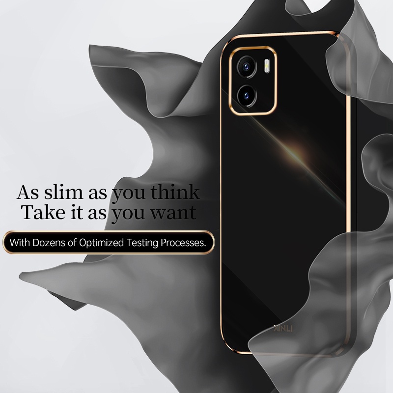 Redmi Note 12 Pro Redmi Note 11 Pro Note 11S Note 10S Redmi 10C 10A 9T 9A 9C Note 10 Pro Case 6D Mewah Square Plating Rubber Soft Phone Cover Dengan Tali Rixuan