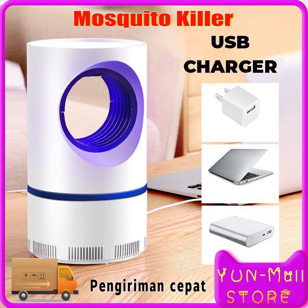 Mosquito Killer Lamp &amp; Lampu LED Ampuh Membasmi Nyamuk Aman Untuk Bayi Keluarga PUTIH