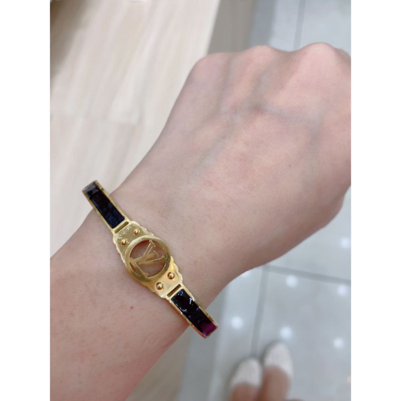 Gelang Titanium asli elv Premium Quality Stainless steel Ori Anti karat anti alergi elv mata 019