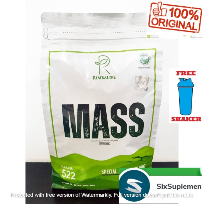 Rimba Mass 2kg 4.4lbs Rimbalife Rimba Mass Gainer Bulking Fitness