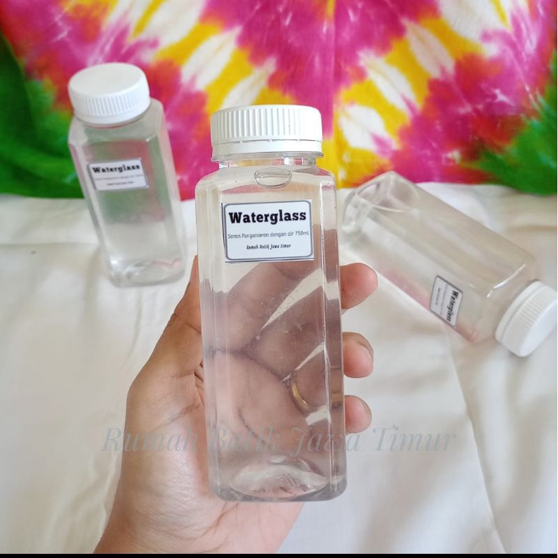 WATERGLASS 400 gram PACKING EXTRA (280ml) lem penguat warna tie dye be40