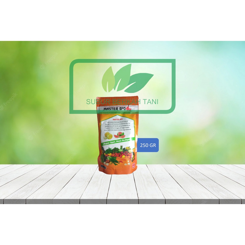 MASTER BIG 250GR , PUPUK PEMBUNGAAN DAN PEMBUAHAN MASTER BIG 250GR