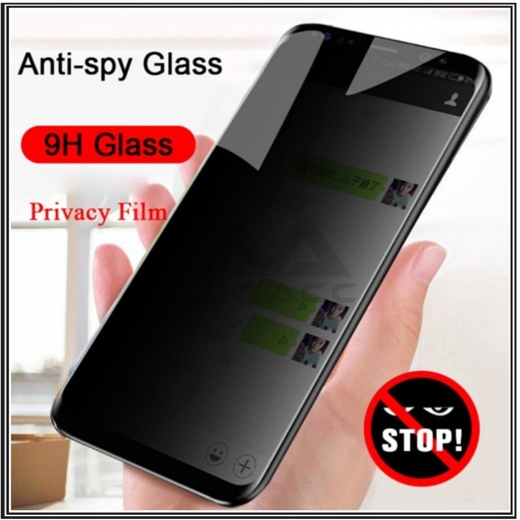 Xiaomi Redmi Note 10 4G Tempered Glass Full Layar Full Glue Anti Spy PRIVACY DI ROMAN ACC