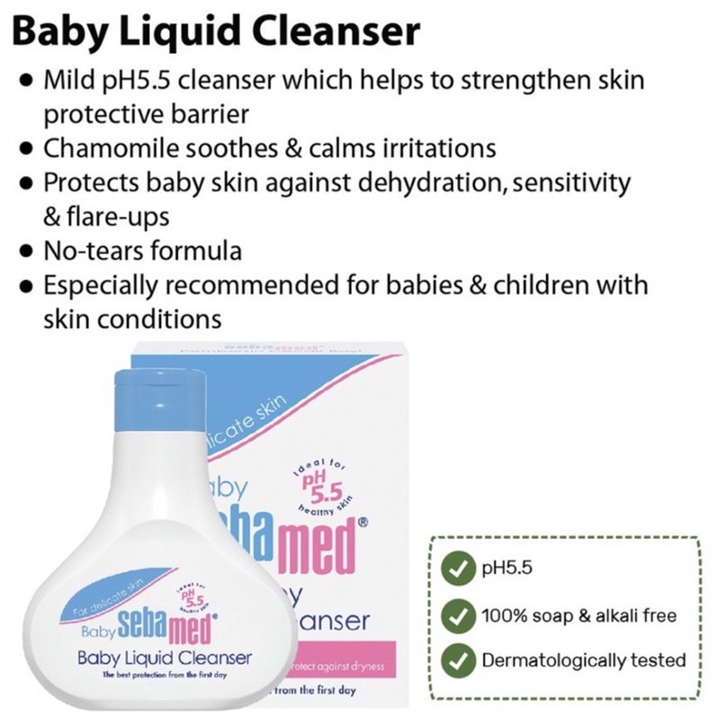 Sebamed Baby Liquid Cleanser  (Sebamed Baby Bubble Bath) 1000ml