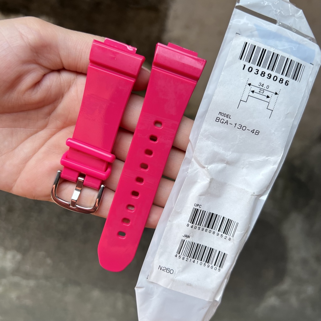 Tali jam tangan casio baby-g BGA-130 4B original strap band BGA 130