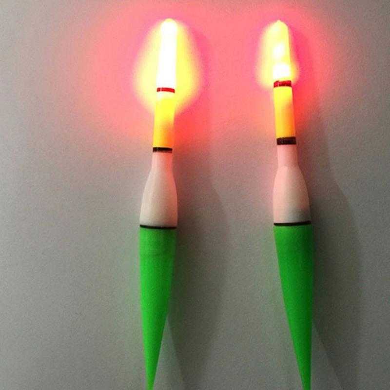 GIJ - TONQUU Pelampung Umpan Pancing LED Fishing Floats Bait 2 PCS