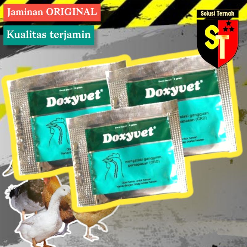 Doxyvet 5 gram - Obat ngorok pilek ayam