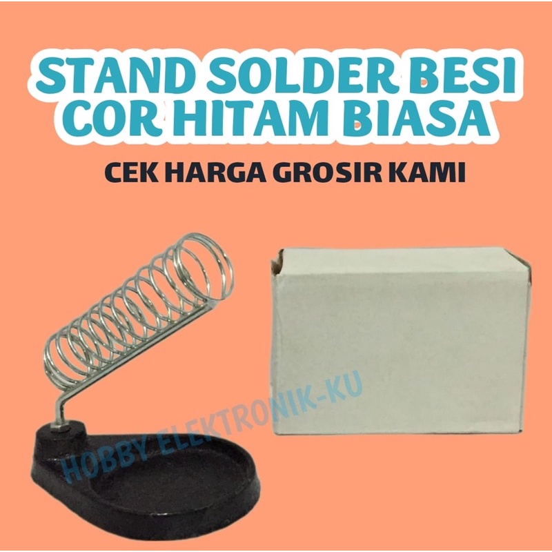 STAND SOLDER BESI HITAM BIASA