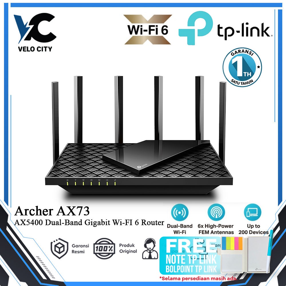 TP-Link Archer AX73 AX5400 Dual-Band Gigabit Wi-Fi 6 Router