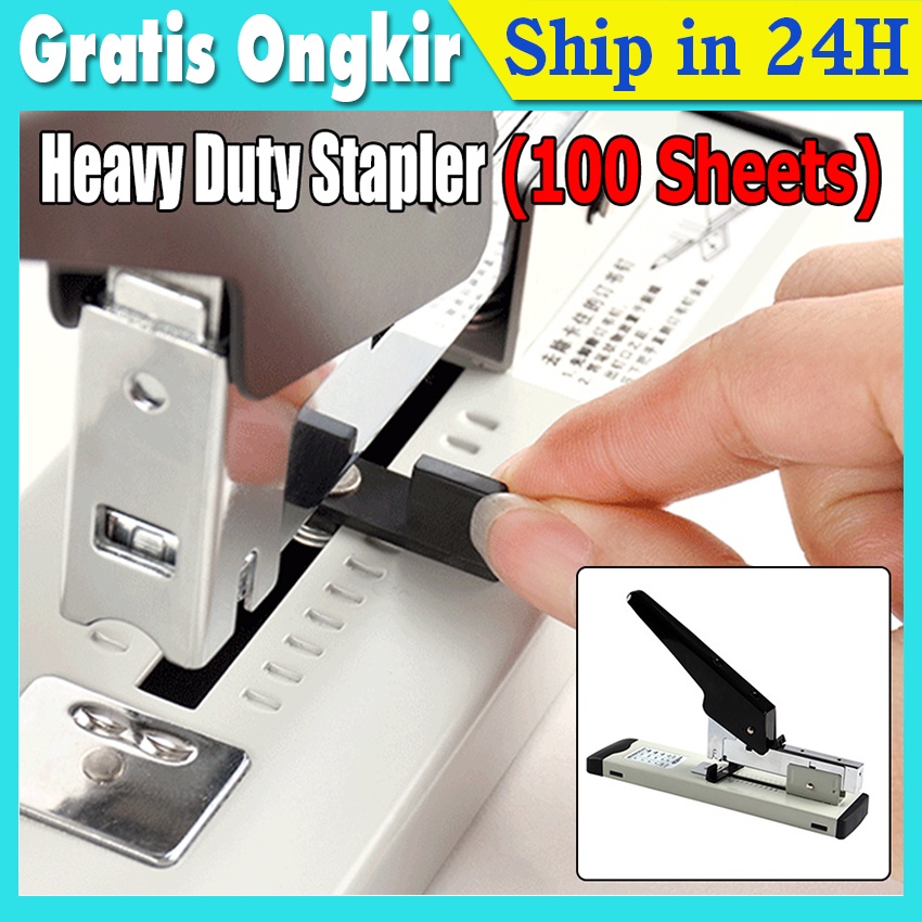 

100 Pages HEKTER BESAR Stapler Heavy Duty Stapler Large Book Binding Machine Peralatan Kantor