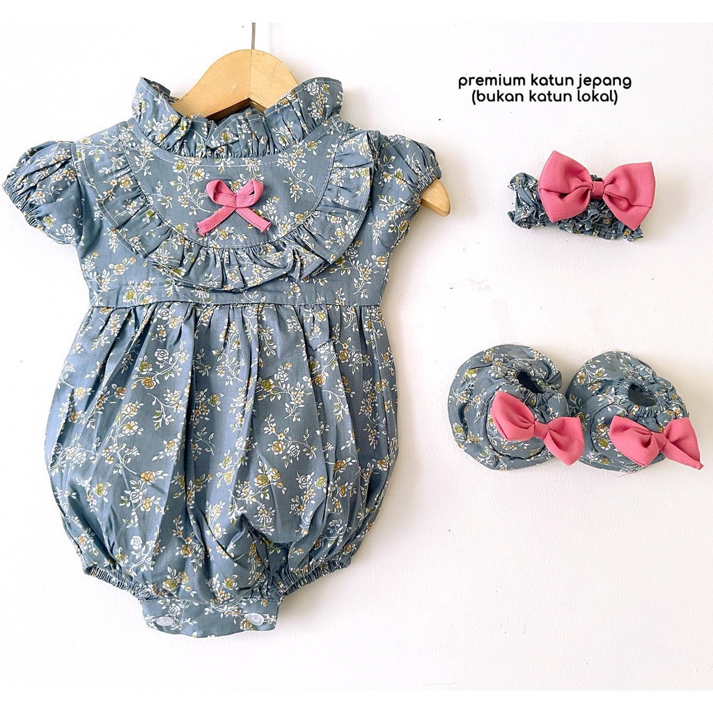 Jumper Premium Katun Jepang Baby Rose French Baju setelan pergi lucu fashion anak bayi perempuan cewek murah terlaris lucu cecile astrid pam kayle cherry blossom velvet shahia eun ji mommy little princess aurora NAOMI amy summer bryna mia nalisa claire