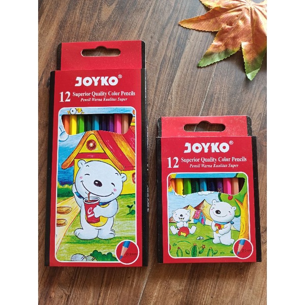 

pensil warna crayon 12 warna joyko uk kecil