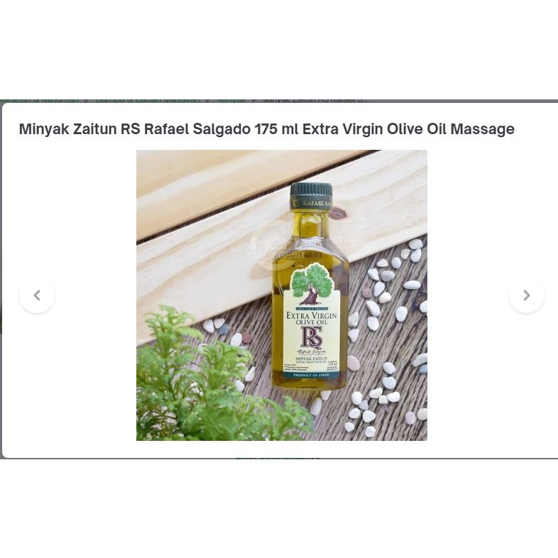 

Minyak Zaitun RS ( Rafael Salgado ) Extra Virgin Olive Oil RS Spain 175 ml