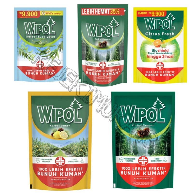 Wipol Pembersih lantai Karbol 750ml