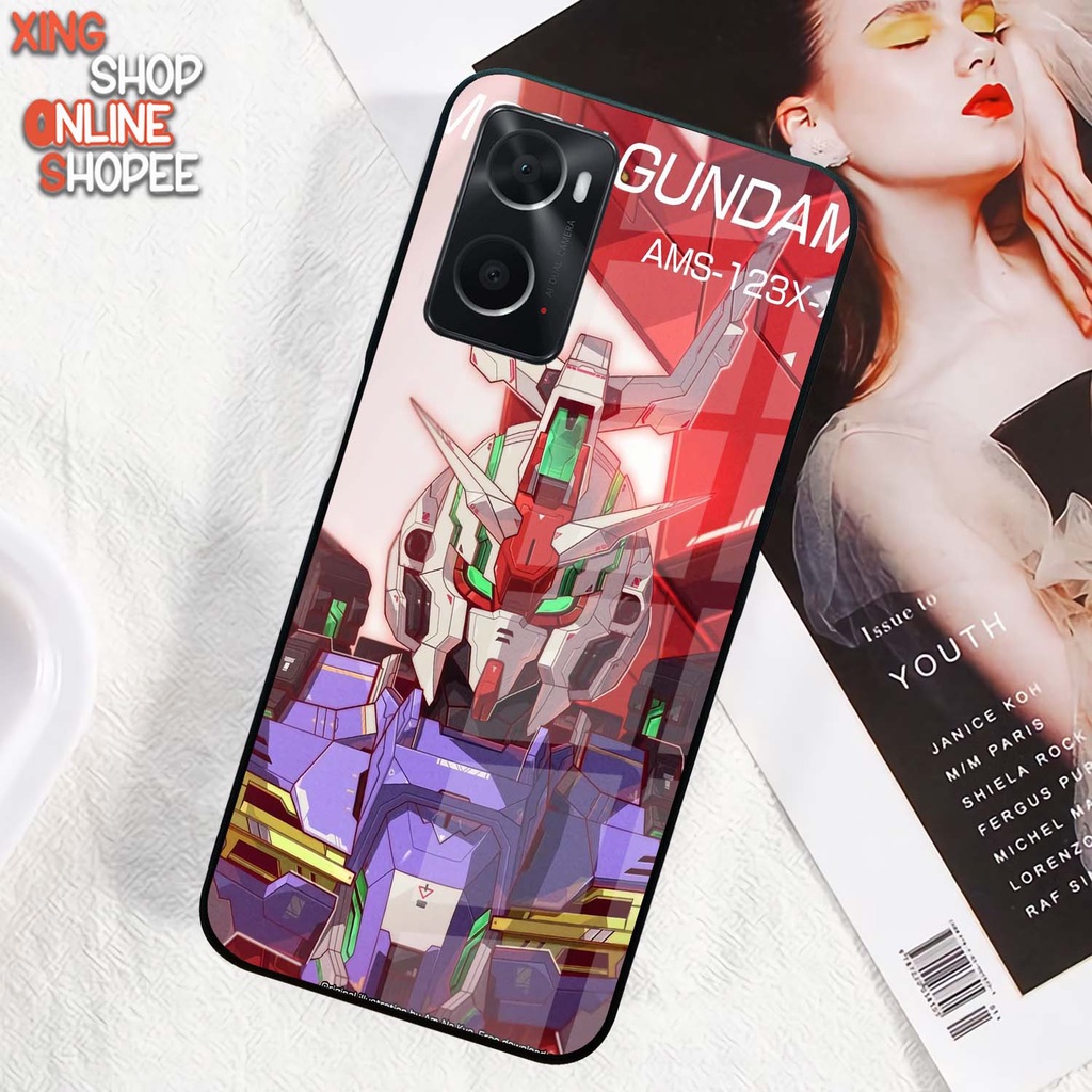 Case Kilau Oppo A76 A96 | Casing Hp Glossy | Motif Gundam