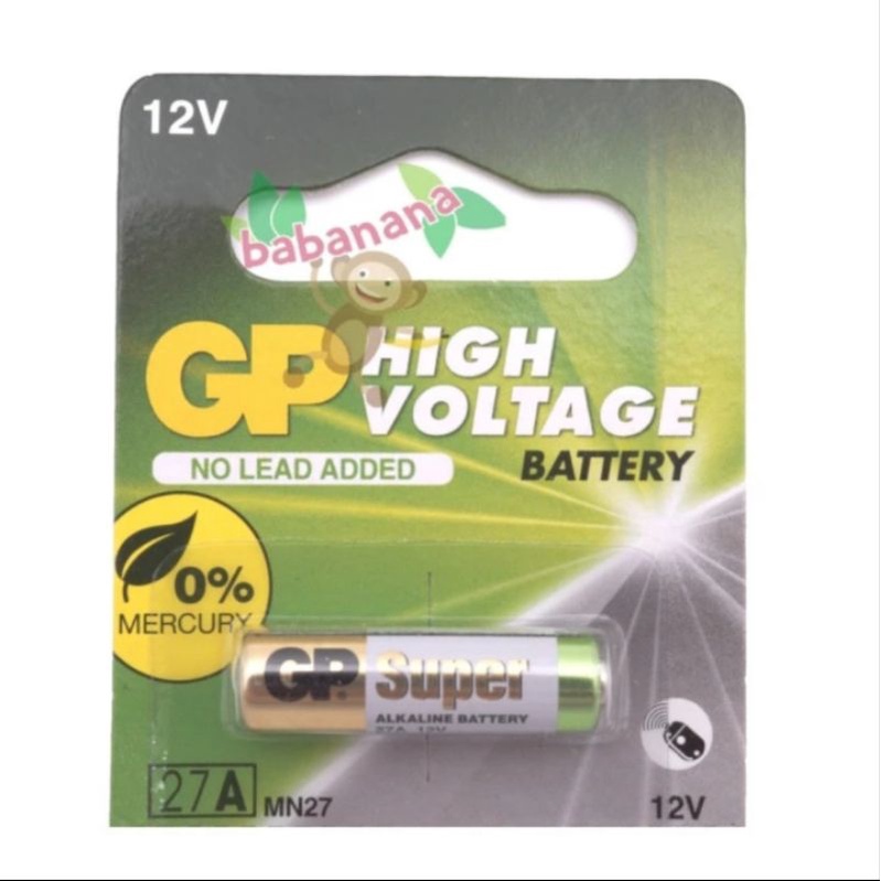 Battery GP High Voltage Super 27A 12V A27 baterai remote mobil