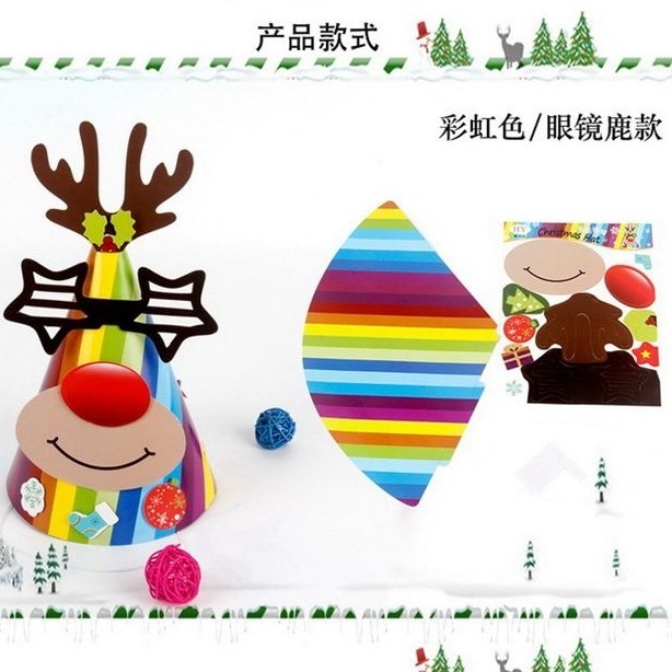 Topi Natal DIY Topi Pesta Party Prop Foto Kado Natal Christmas Kostum Hiasan Natal Harga Grosir Termurah