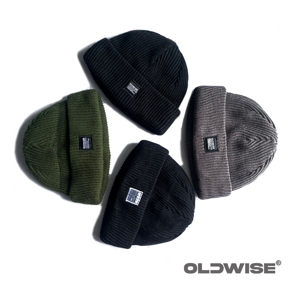 OLDWISE BEANIE HAT HITAM | BEANIE HAT DARK GREY | BEANIE HAT ARMY